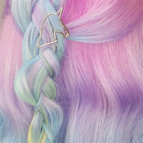 pin by jillianwoj on hairstyling unicorn hair pastel hair unicorn