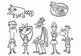 Ferb Phineas sketch template