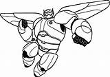 Baymax Coloring Hero Big Characters Mechanic Pages Wecoloringpage Robot sketch template
