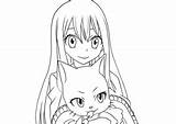 Fairy Coloring Pages Coloring4free Tail Anime Charle Wendy sketch template