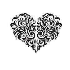 heart stencils google search heart stencil tribal heart tribal art