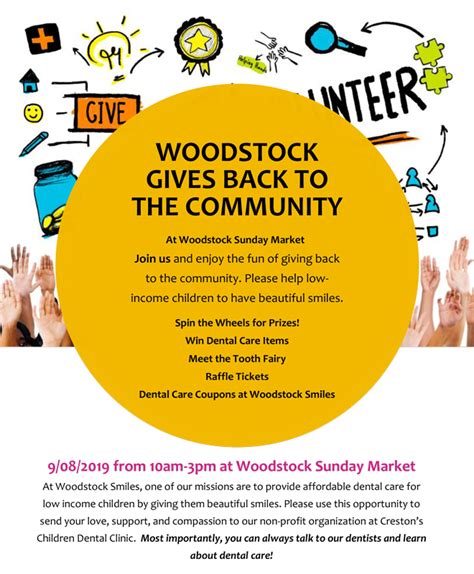 woodstock give    community event   woodstock smiles