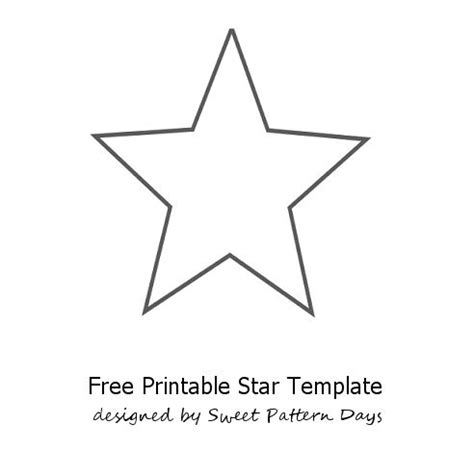 large star template printable patronentemplates pinterest