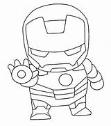 Iron Man Cute Coloring Pages Chibi Printable Kids Color Fat Marvel Super Avengers Categories Superheroes Heroes sketch template