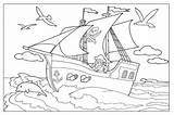 Kleurplaat Piraat Woeste Willem Presc sketch template