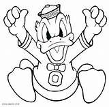Duck Donald Printable Coloring Pages Getdrawings Halloween sketch template