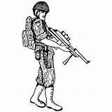 Soldier Ww2 Kneeling Coloring Pages Military Vector Printable Getdrawings Drawing Sheets sketch template