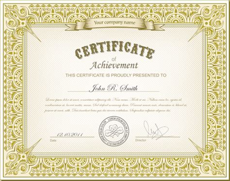 certificate design hillascse