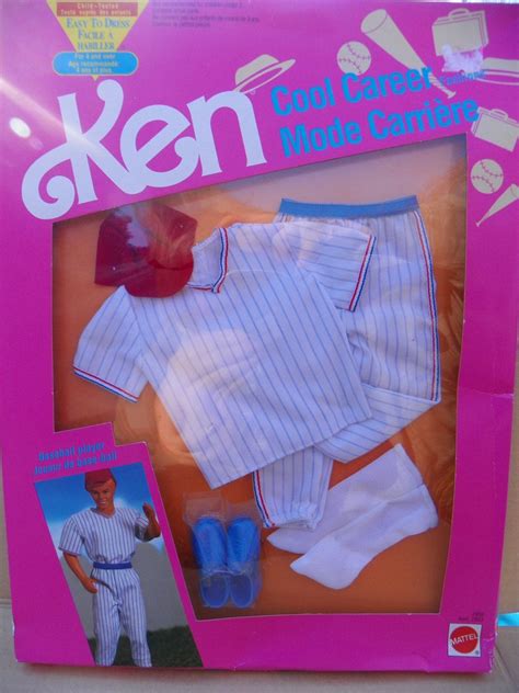 vintage mattel ken cool careers baseball player fashions