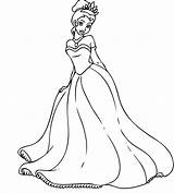 Princess Drawing Anastasia Kids Coloring Disney Drawings Dress Pages Body Tiana Colour Draw Animation Movies Colors Dresses Getdrawings Pencil Colorear sketch template