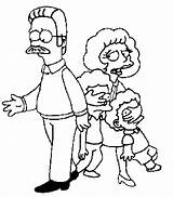 Simpsons Flanders Coloring Ned Todd Rod Pages Maude Kids Printable Simpson Coloriage Print Imprimer Clipart Colouring Ecoloringpage Library Popular sketch template
