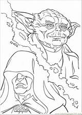 Coloring Pages Yoda Wars Star sketch template