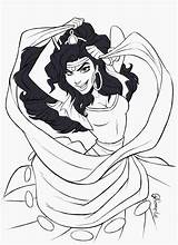 Esmeralda Disney Deviantart Coloring Drawing Pages Drawings Character Choose Board sketch template