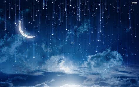 night sky anime background night   hd wallpaper wallpapertip