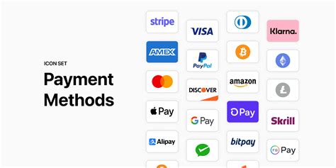 credit cards  payment methods icons figma