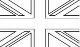 Union Jack Colouring Sketch Flag British Teddy Yellow Flags Coloring Pages England Colour Template United Kingdom Gif Bunting Paintingvalley Lines sketch template