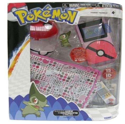 Tomy Pokemon Pokedex Trainer Kit With Axew Figure Girl For Sale Online