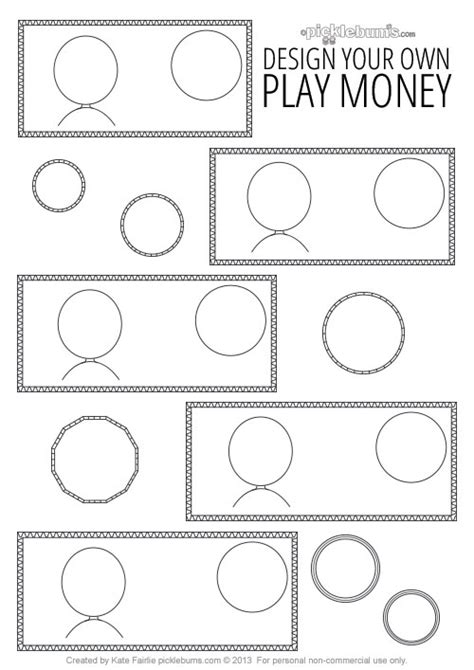 play money printable template   freemium templates