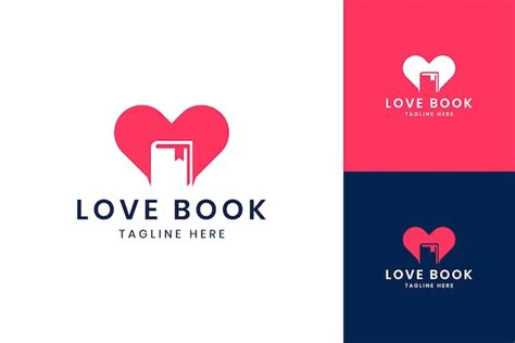 premium vector creative love book logo design templates