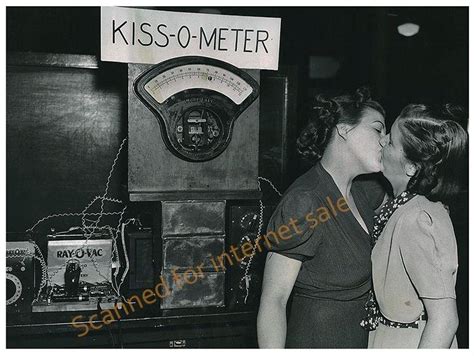 vintage 1940s lesbian kiss o meter gay shocking mid century modern