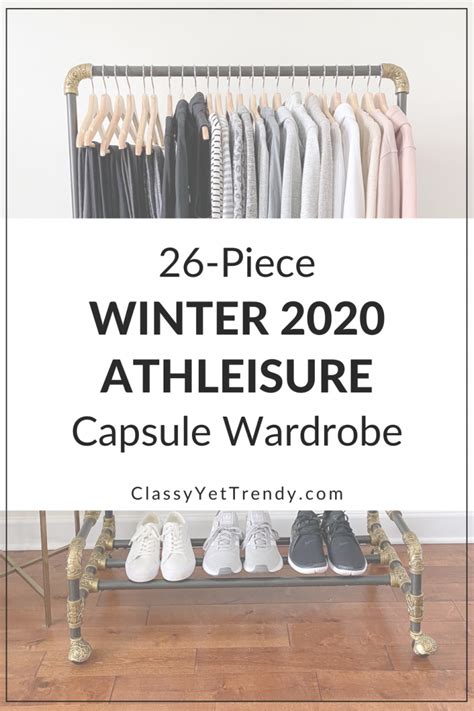 my 26 piece winter 2020 athleisure capsule wardrobe