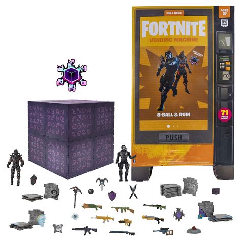 fortnite large vending machine  figure pack featuring ruin   ball  action figures