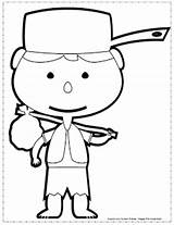 Johnny Appleseed Coloring Printable Pages Sheets Clipart sketch template