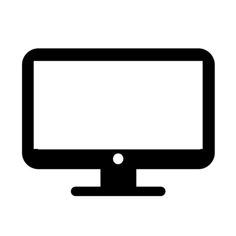 desktop computer icon vector art icons  graphics