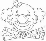 Fasching Ausmalbilder Karnaval Clown sketch template