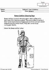 Roman Soldiers Colouring Worksheets Romans Soldier Primaryleap Gods Coloring Pages Color Kids Primary Resources Colour Year Sheets sketch template
