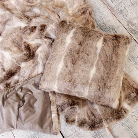 sale luxurious snow lynx faux fur throw  dibor notonthehighstreetcom