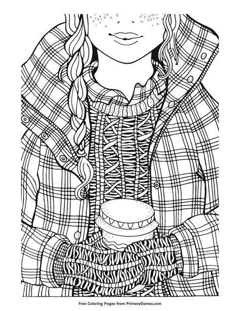 ideas  winter coloring pages  girls home family
