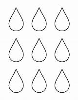 Raindrop Printable Pattern Raindrops Template Small Coloring Templates Rain Outline Drops Pages Patterns Stencil Drop Clipart Patternuniverse Crafts Printables Print sketch template