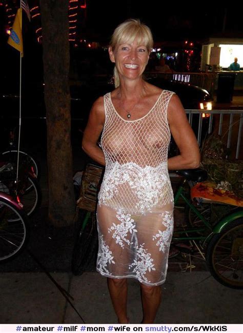 Adorable Amateur Milf Dressed In A Translucent Dress