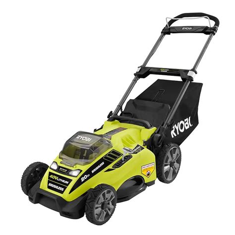 ryobi ry cordless electric push lawn mower review  lawn