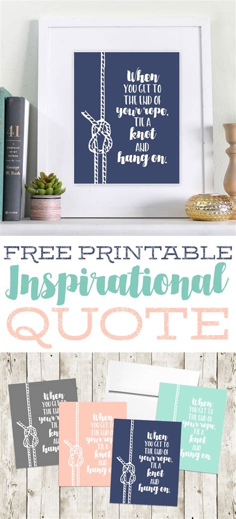 craft patch tie  knot  printable inspirational quote