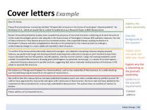 Cover letter for scientific journal article submission