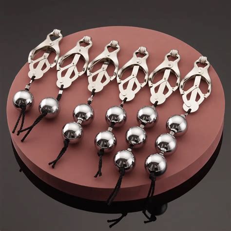 3 Style Metal Bdsm Nipple Clamps Weights For Women Female Nipple Clips