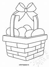Easter Coloring Basket Egg Picnic Empty Eggs Pages Color Print Printable Getcolorings Reddit Email Twitter Blank Coloringpage sketch template