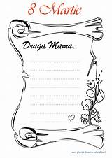 Colorat Ziua Desene Mamei Planse Martie Flori Imagini Fise Scrisoare Catre Plansa Educative Copilul Inimi Pamantului Cheie Cuvinte sketch template