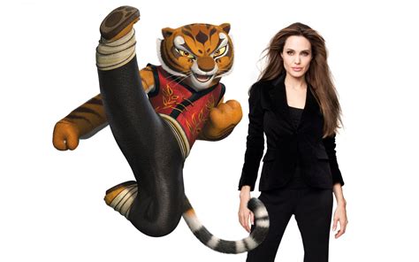 Kung Fu Panda Tiger Tigress Angelina Jolie In Black