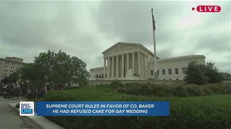 Supreme Court Rules For Baker Who Refused To Create Same Sex Couple S