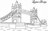 Bridge London Coloring Pages Printable Kids Categories sketch template