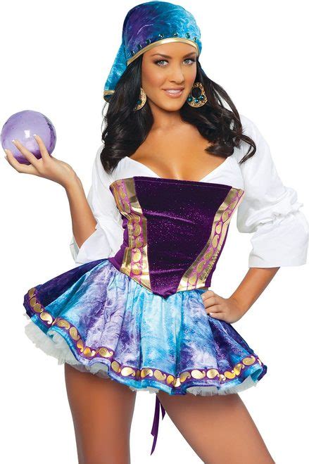 sexy fortune teller costume adult gypsy halloween outfit 3wishes
