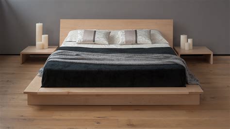 oregon  platform bed solid wood natural bed company