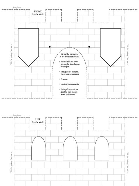 paper castle template