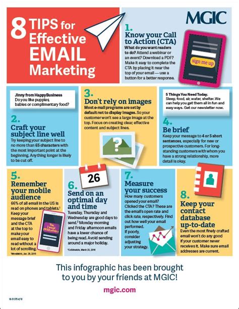 tips  effective email marketing mortgage infographic