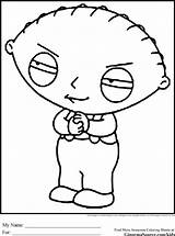 Stewie Coloring Pages Guy Family Chris Color Printable Getcolorings Kids Popular sketch template