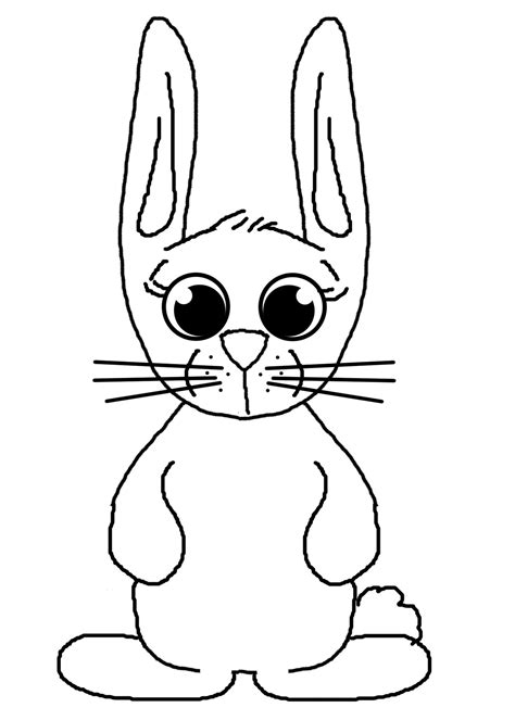 blank bunny outline  stock photo public domain pictures
