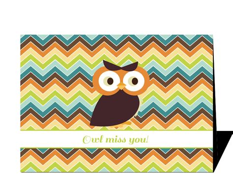 owl   send  greeting card designed  sweet tooth studio